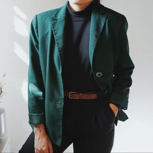 Green vintage blazer